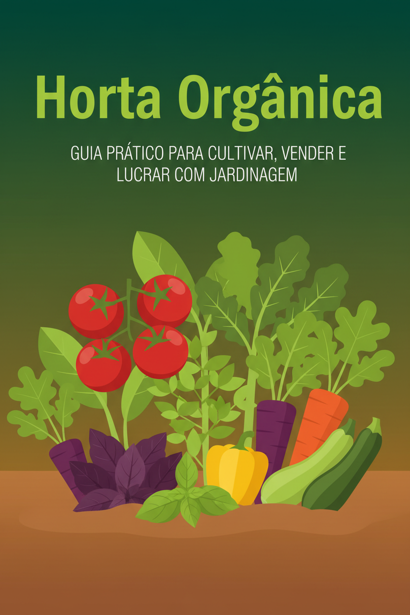 Horta Orgânica: Guia Prático para Cultivar, Vender e Lucrar com Jardinagem