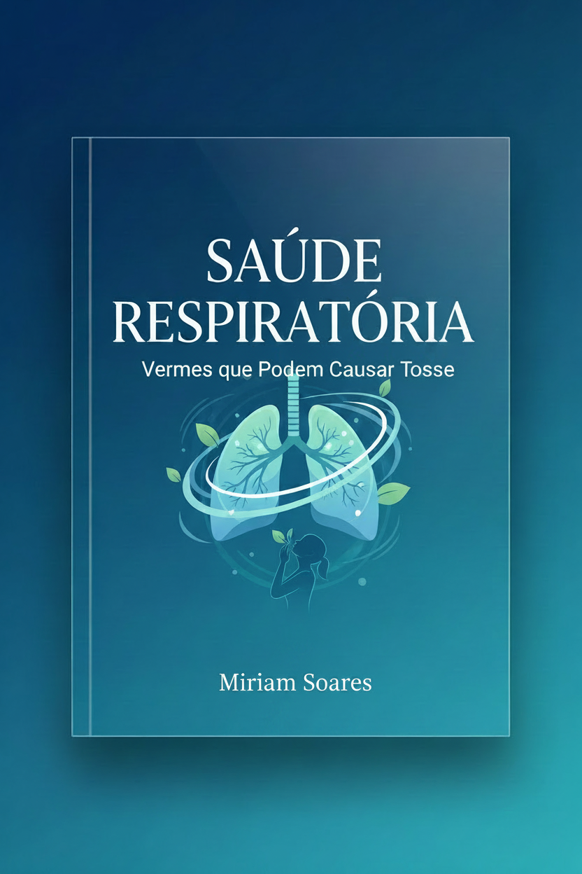 Capa do e-book Saúde Respiratória - Vermes que Podem Causar Tosse, por Miriam Soares